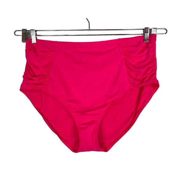 La Blanca bikini bottoms dark pink Island Goddess high waist - Picture 1 of 3